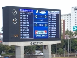 ⑦前半終了ボード